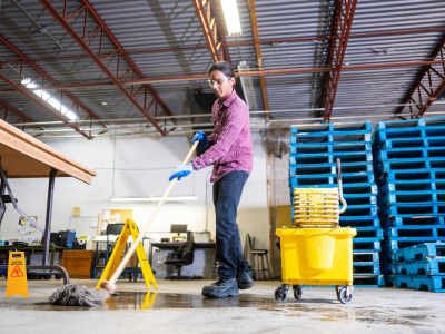 Warehouse cleaning
